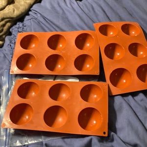 Silicon hot chocolate bomb molds set of 3 2.5” large size hot chocolate bombs